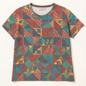 Another Name Geometric Print Crop Top | Size L